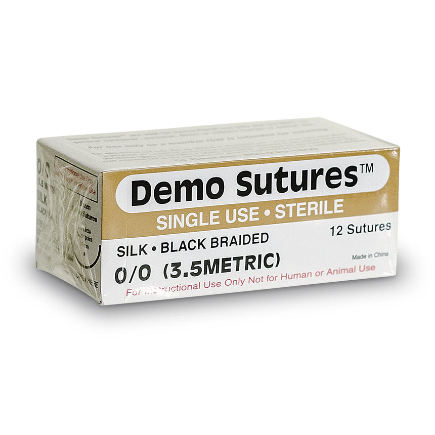Demo Sutures™ - Size 0/0 with 1/2 Circle Curved Cutting Needle (19 mm)