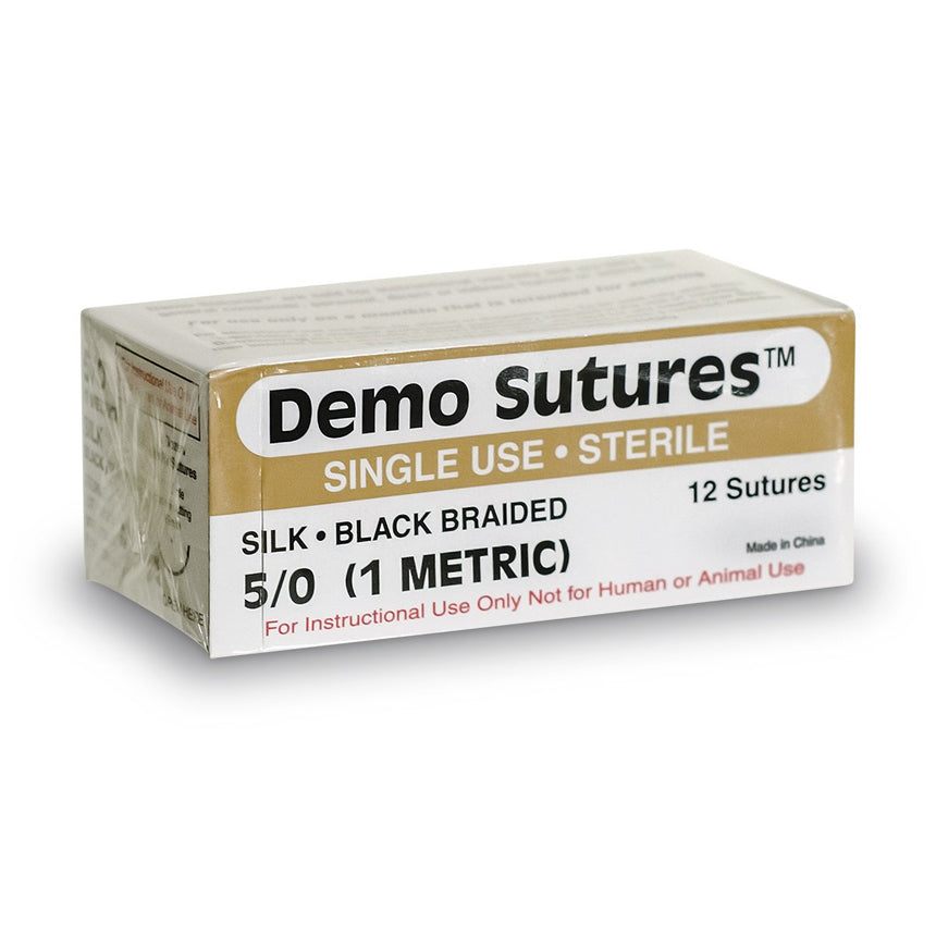 Demo Sutures™ - Size 5/0 with 1/2 Circle Curved Cutting Needle (19 mm)