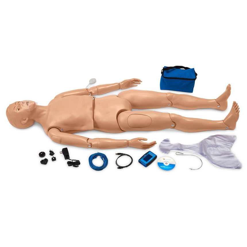 Catheterization Trainer with Male Genital Insert "Henri" and Female Genital Insert "Florence"