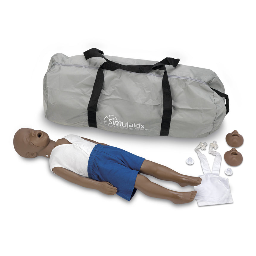 Kyle 3 Year Old African American CPR Manikin With Carry Bag [SKU: 100-2951B]