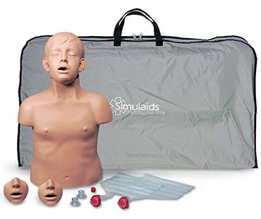 Jaw Thrust Brad CPR Manikin With Carry Bag With Kneeling Pads [SKU: 100-2804]