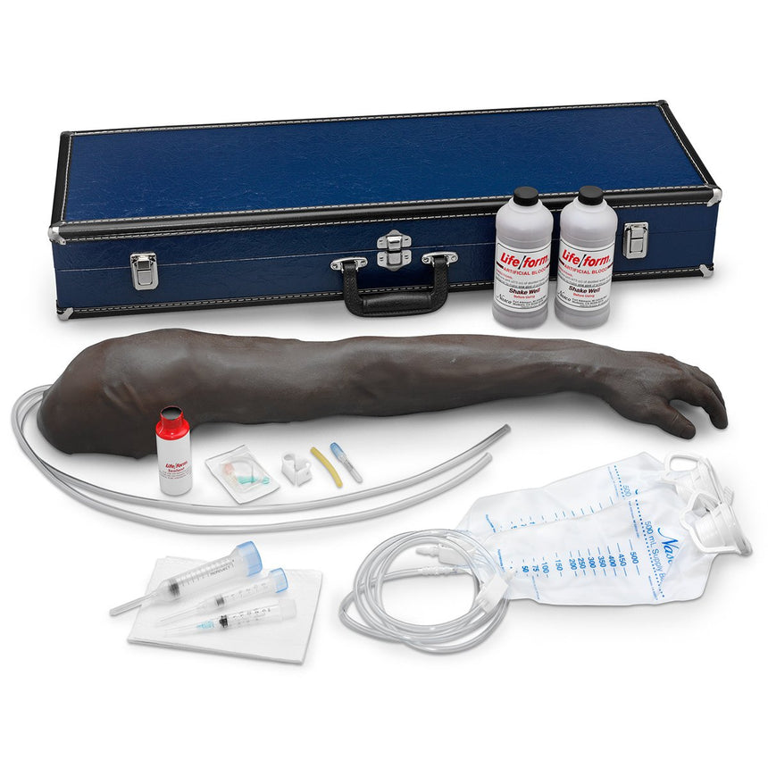 Life/form® Venipuncture and Injection Demonstration Arm - Dark [SKU: LF01132]