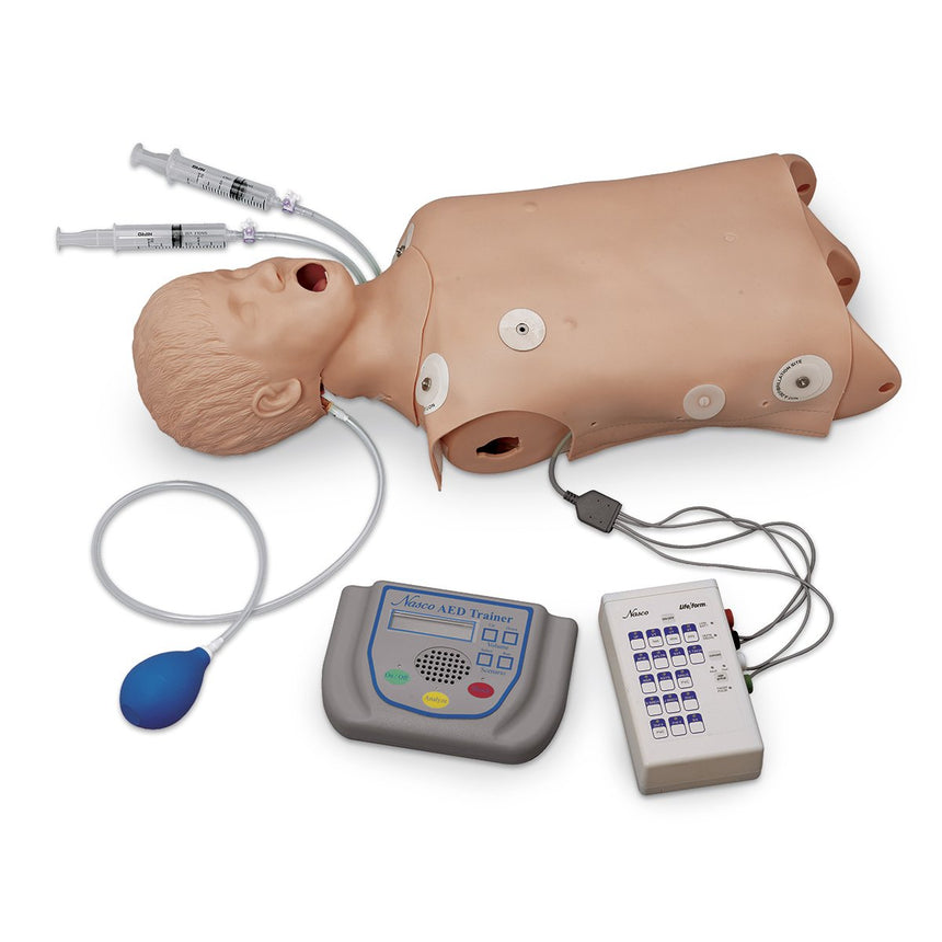 Life/form® Advanced Child Airway Management Torso with Defibrillation, ECG, and AED [SKU: LF03764]