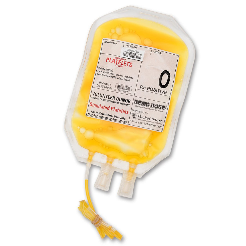Demo Dose® Simulated Blood Platelets - O Rh Positive