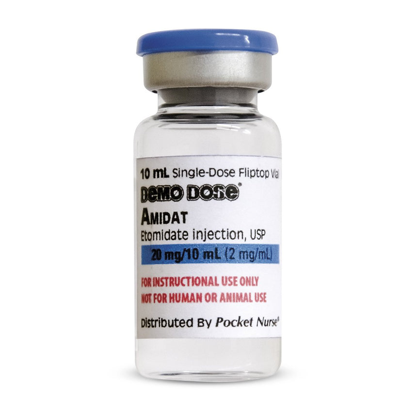 Demo Dose® Amidat Etomidate Injection - 10 ml [SKU: PN01059]