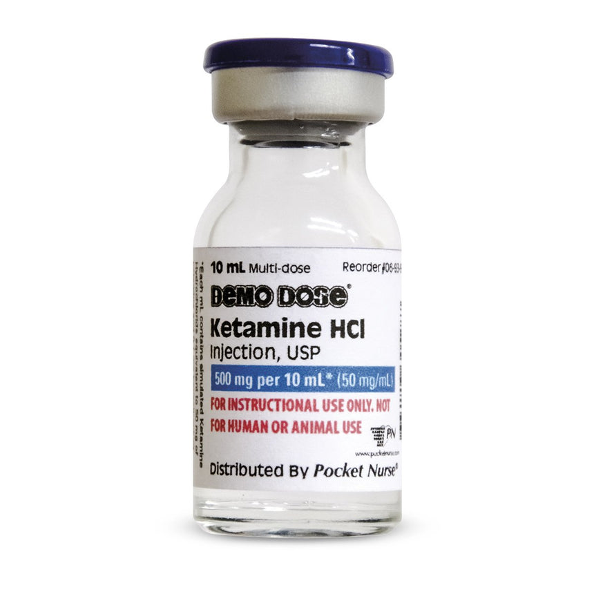 Demo Dose® Ketamine HCl Injection - 10 ml [SKU: PN01060]
