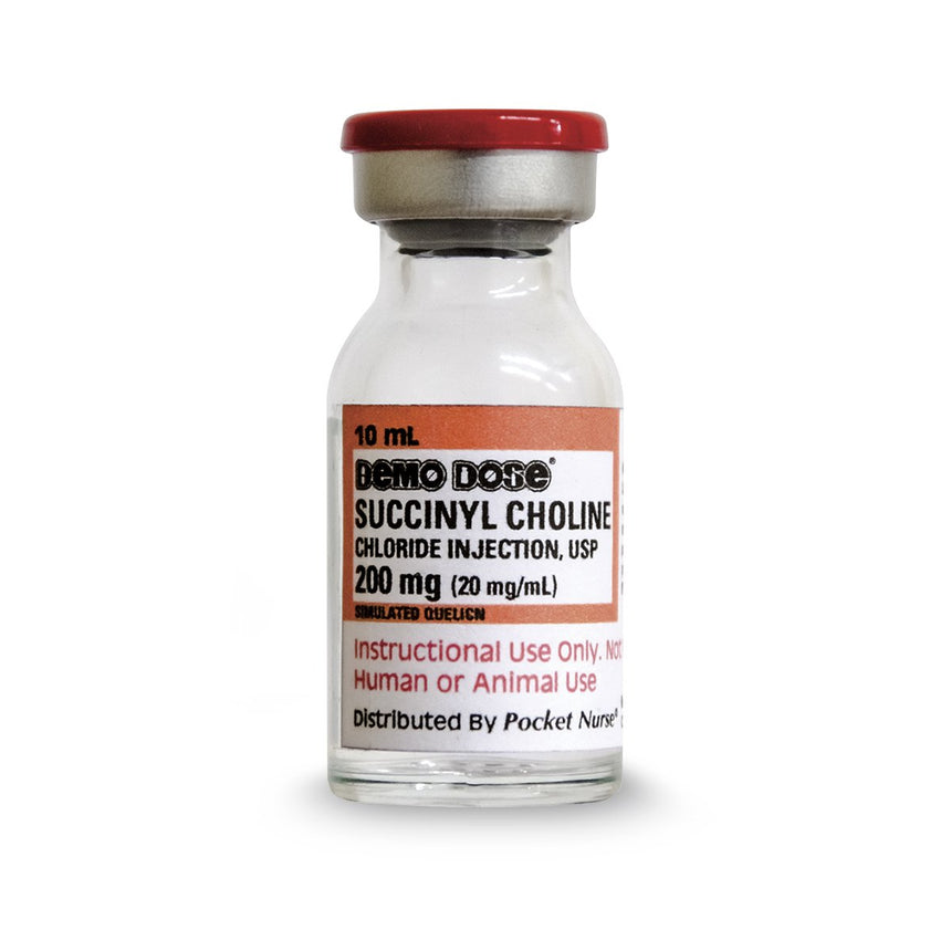 Demo Dose® Succinyl Choline Injection - 10 ml [SKU: PN01062]