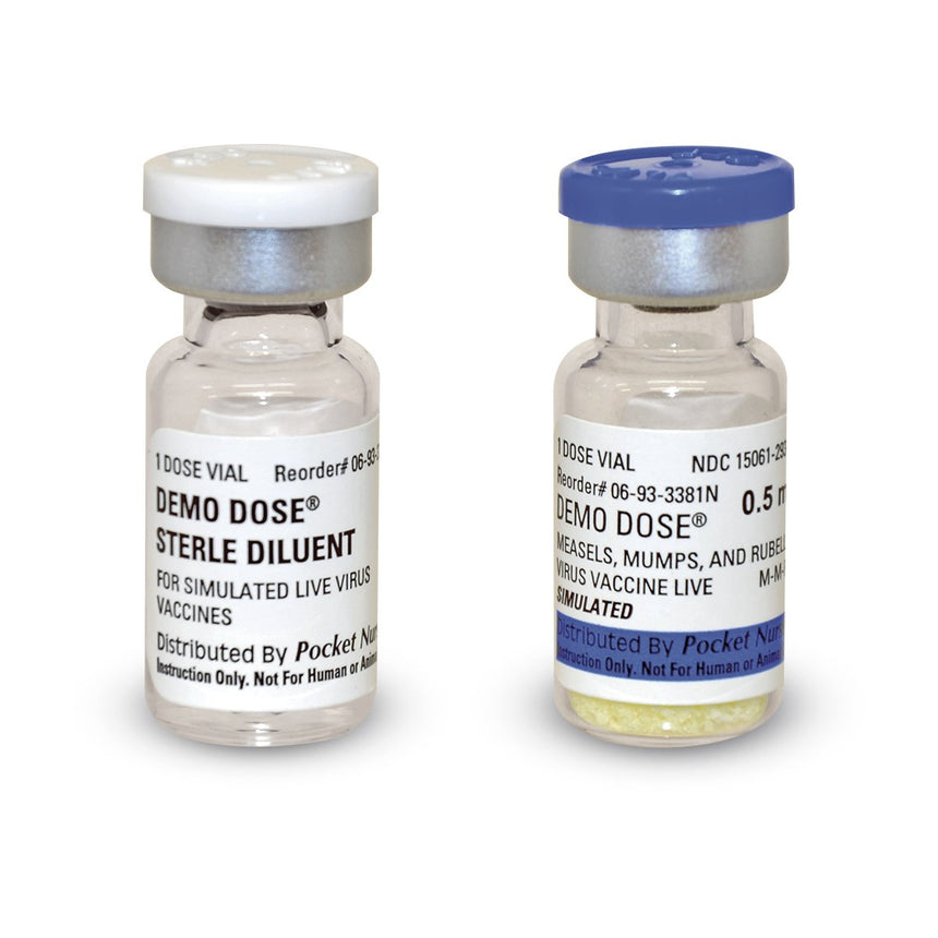 Demo Dose® Measles, Mumps, and Rubella (MMR) A&B - 2 ml [SKU: PN01103]