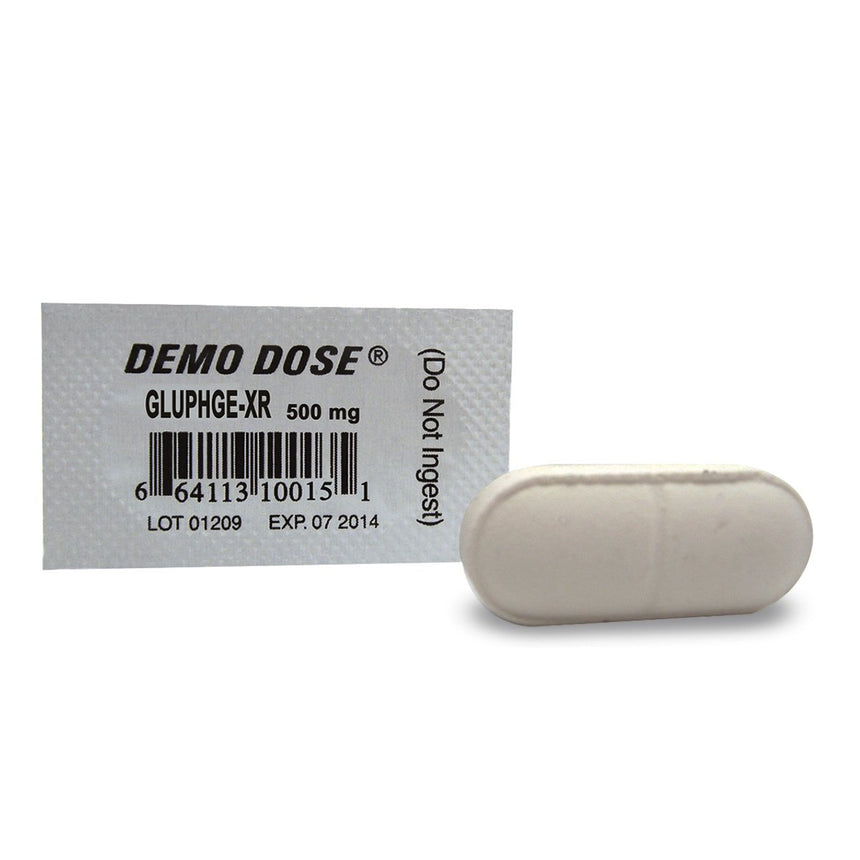 Demo Dose® Oral Medications - Glucphge-XR - 500 mg