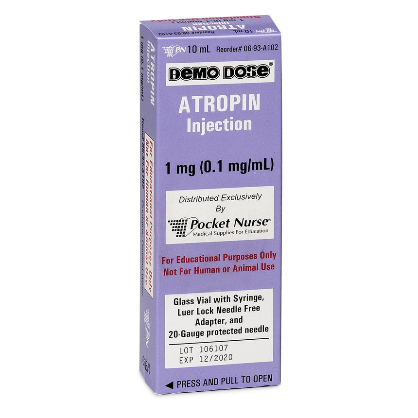 Demo Dose® Simulated Emergency Medication - Atropin - 10 ml