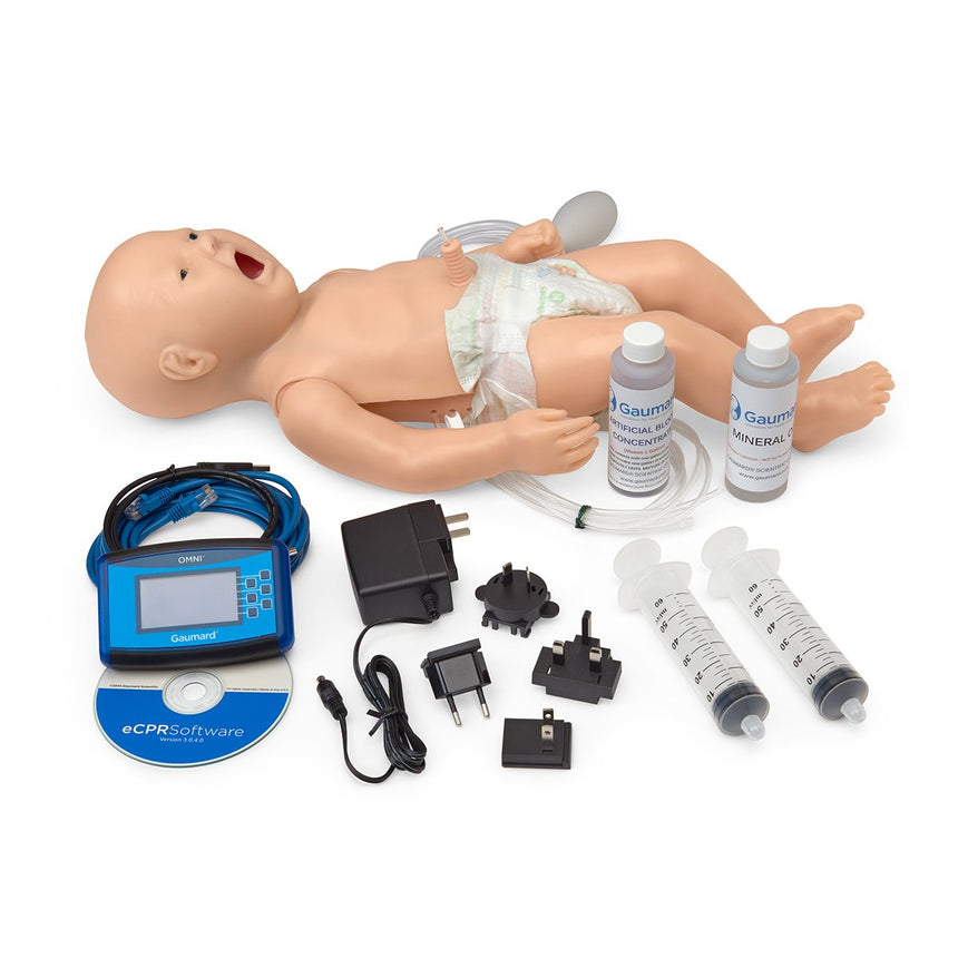 Gaumard® CPR Simon® Full-Body Simulator with OMNI® Code Blue® Pack - Light