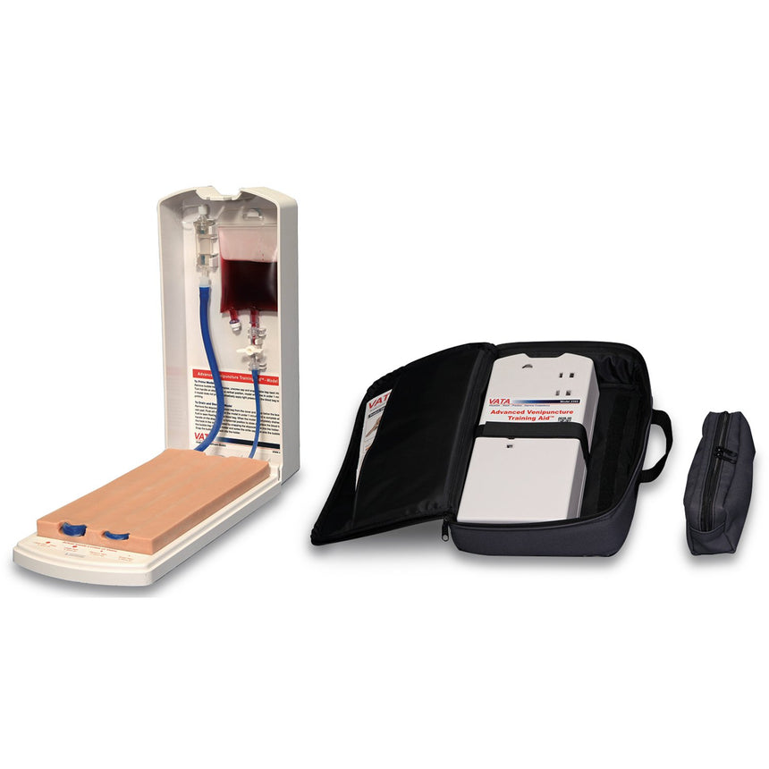 Advanced Four-Vein Venipuncture Training Aid and Carrying Case